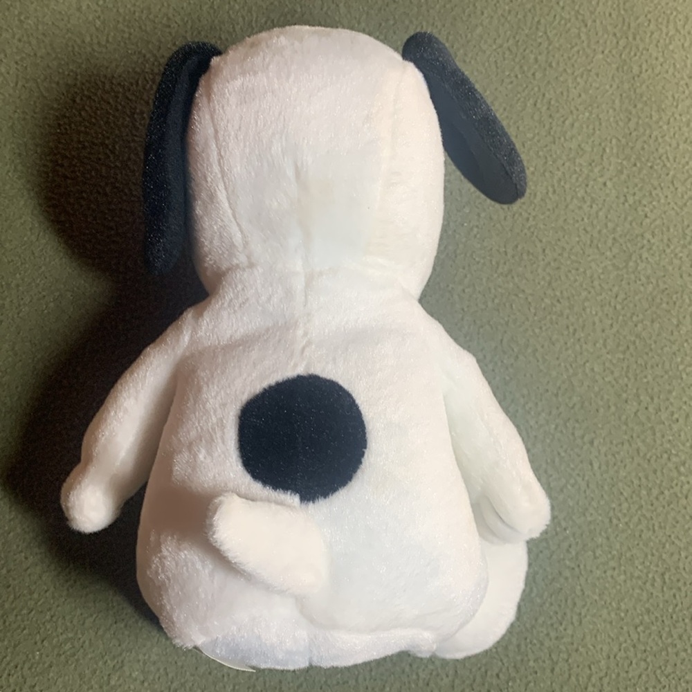 Stuffed Snoopy in sitting position by Peanuts Worldwide LLC. Approx 7” x 10”. - Picture 6 of 7